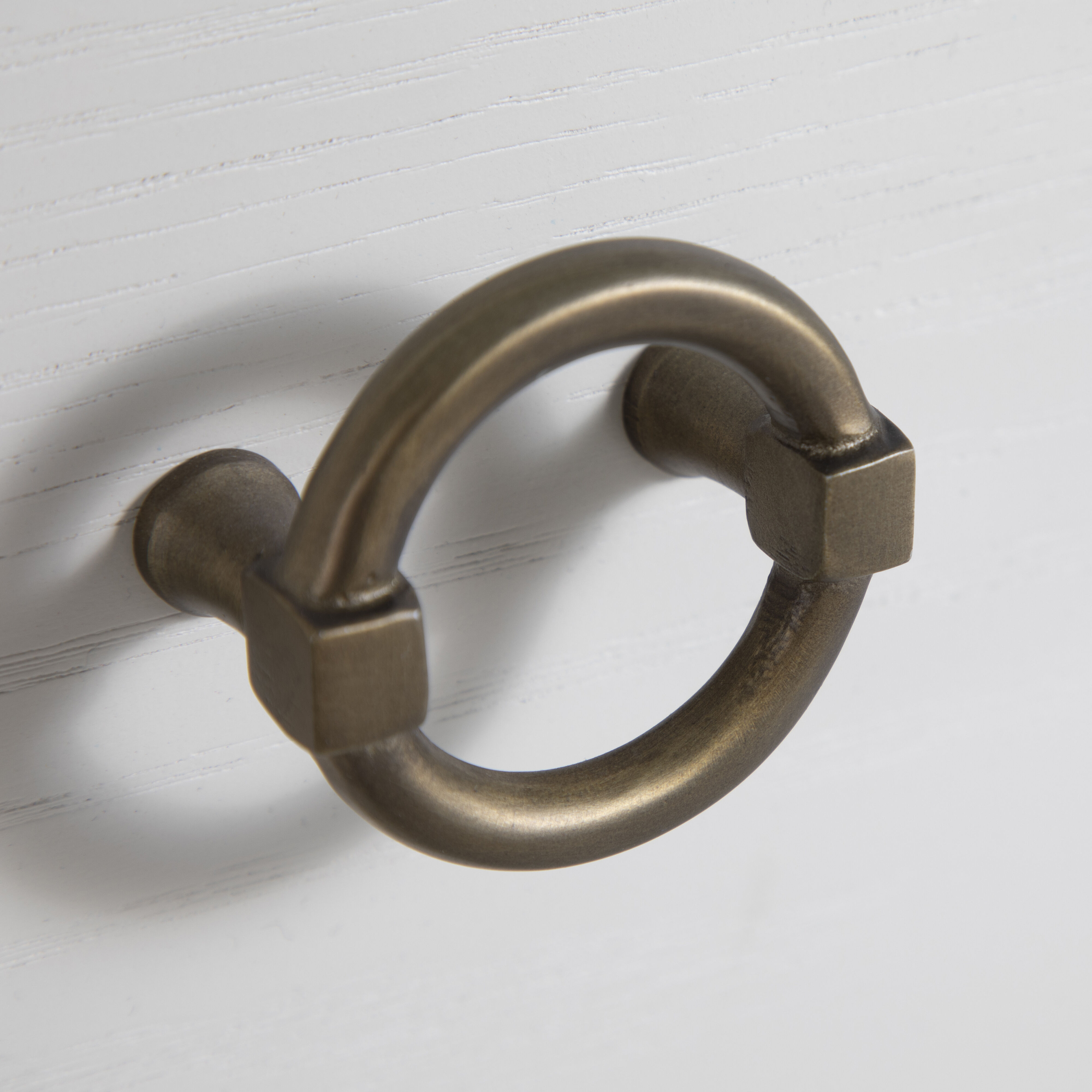 Pearl Ivory White and Satin Brass Chest