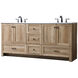 Soma 72 X 19 X 34 inch Natural Oak Vanity Sink Set