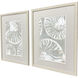 Nautilus Shell Green and Gray Framed Art, Propac