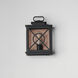 Yorktown VX 1 Light 12.25 inch Black and Aged Copper Outdoor Wall Mount