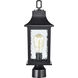 Stillwell 17 inch Matte Black Post Lantern