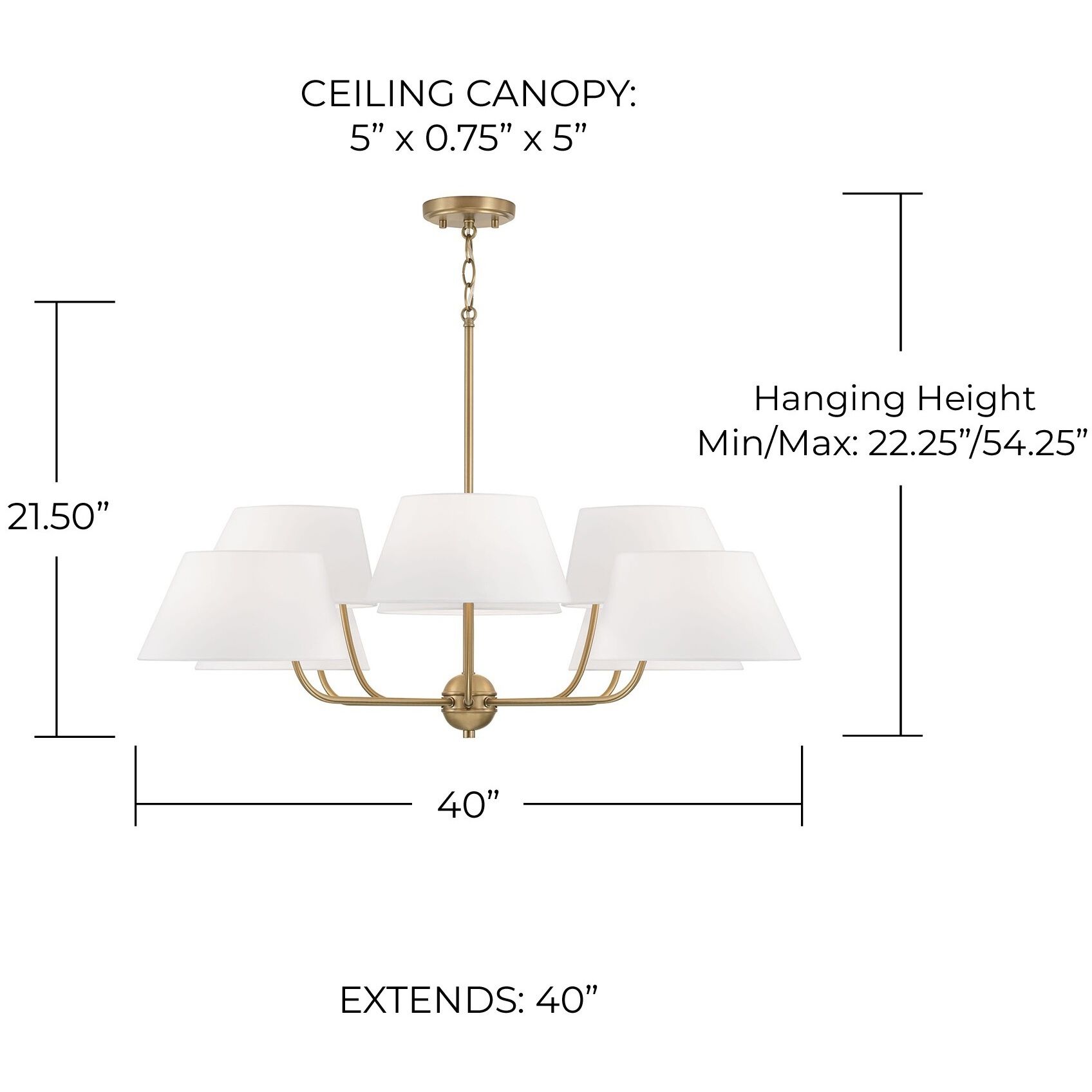 Welsley 8 Light 40 inch Aged Brass Chandelier Ceiling Light