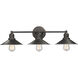 Casa 3 Light 27 inch Olde Bronze Vanity Wall Light in Olde Bronze Steel