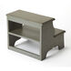 Masterpiece Melrose  15 inch Silver Satin Step Stool