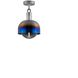 Forked LED 9.84 inch Burnt Steel Flush Mount Ceiling Light