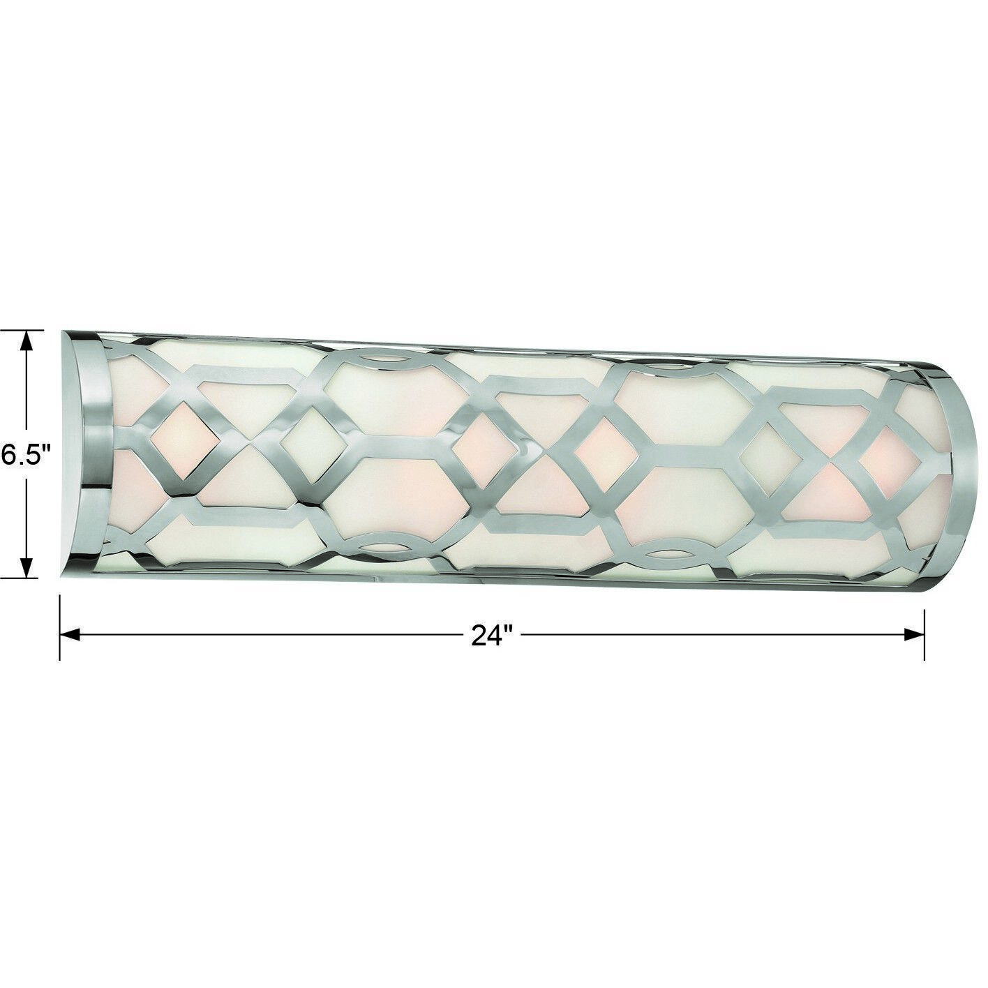 Jennings Bath Vanity Light Wall Light in Polished Nickel