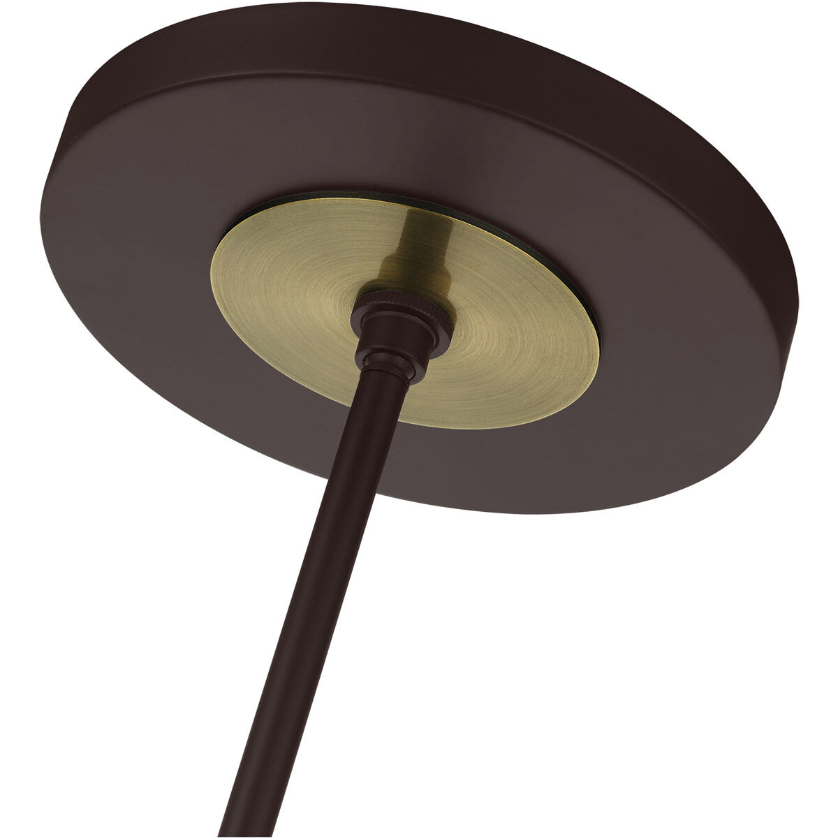 Bergamo 6 Light 25 inch Bronze with Antique Brass Accents Chandelier Ceiling Light