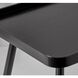 Blaine 21.25 X 19 inch Black with Acrylic Accents End Table