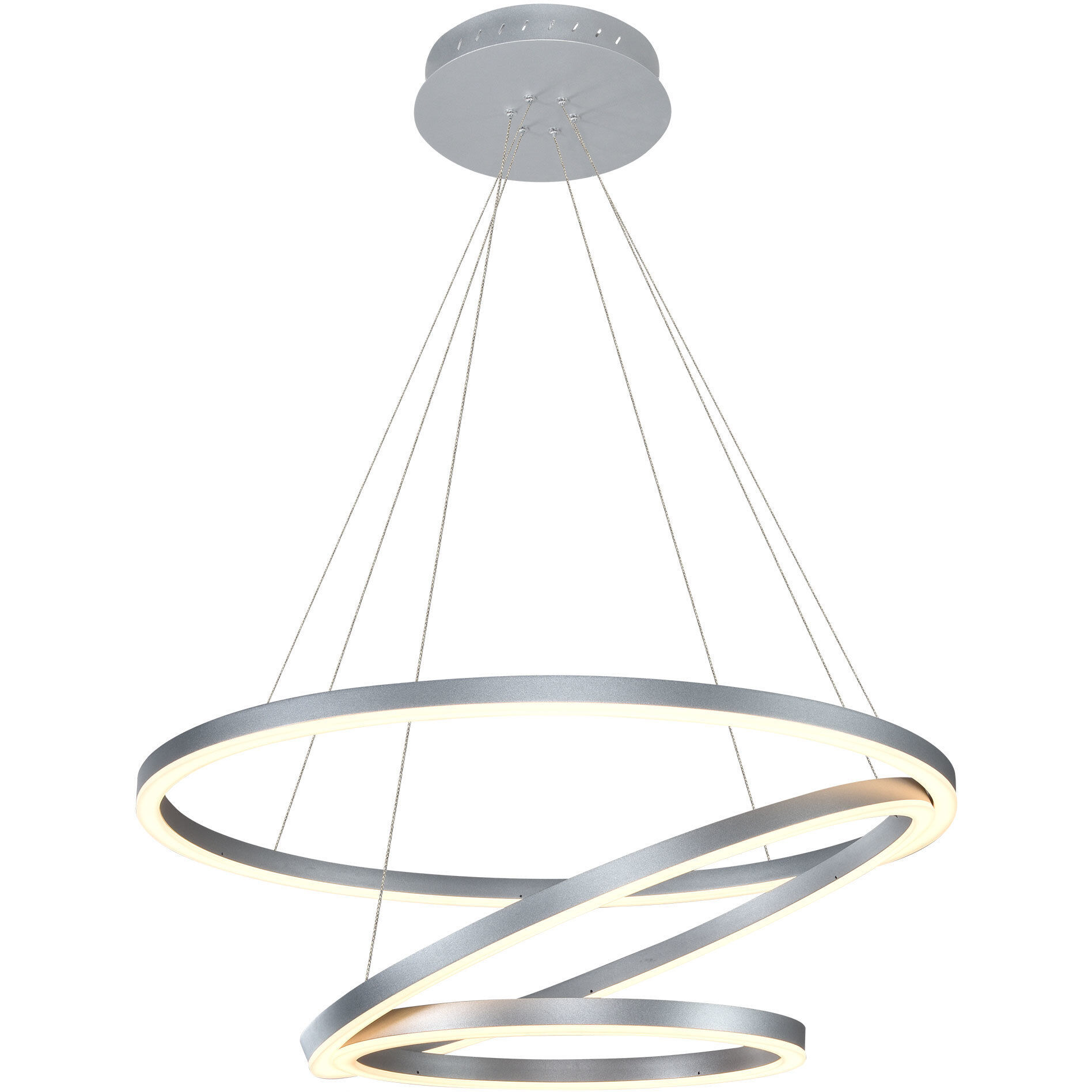 Tania Trio 31.5 inch Silver Chandelier Ceiling Light