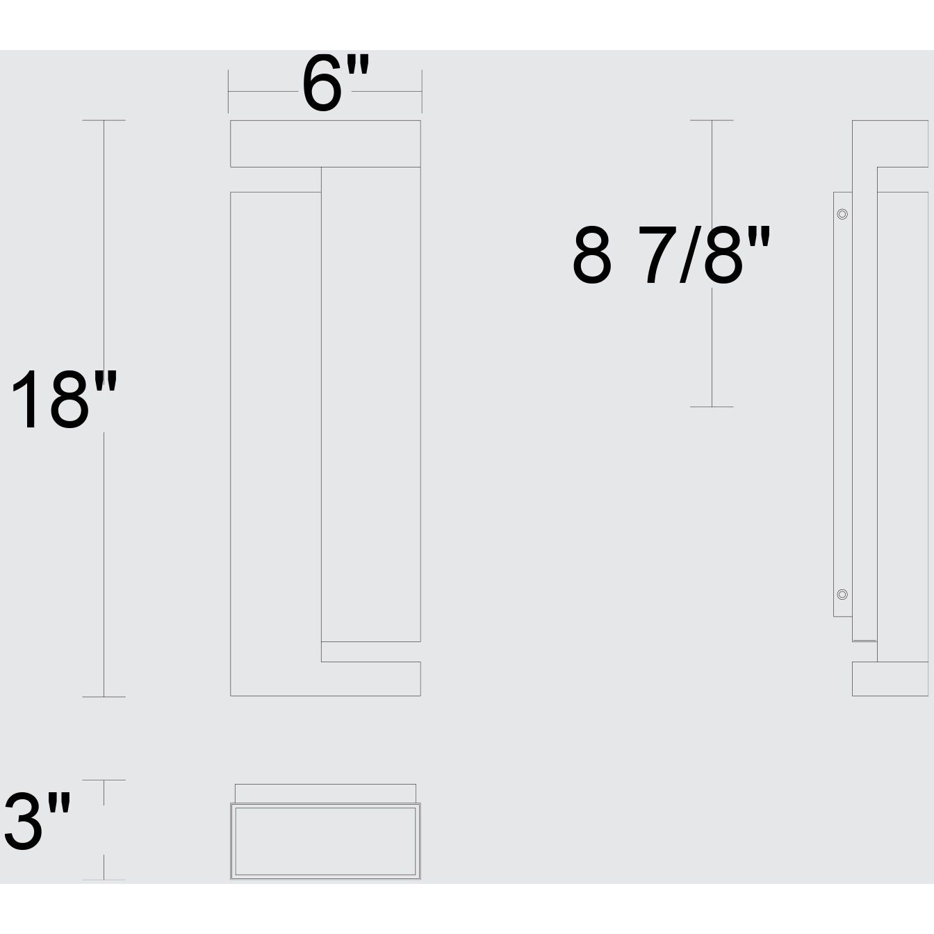 Dance LED 18 inch Sand Black Outdoor Wall Sconce