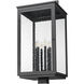 Hartwell 6 Light 31.5 inch Sand Black Outdoor Post Mount Fixture