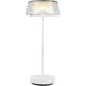 Tindra 14.38 inch 3 watt White Table Lamp Portable Light