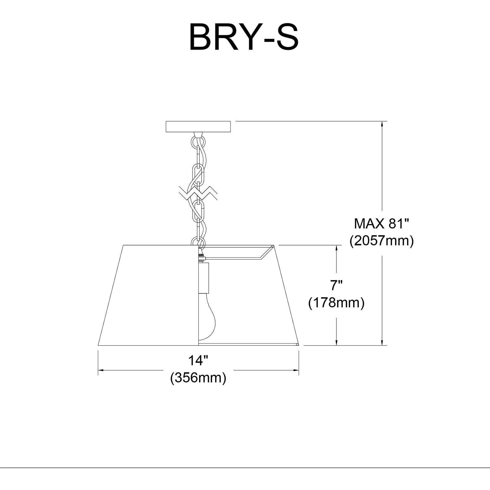 Brynn 1 Light 14 inch Black Pendant Ceiling Light in Black/Silver Jewel Tone