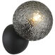 Nola 1 Light 5.88 inch Matte Black Wall Sconce Wall Light