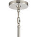 Abaca 4 Light 18 inch Polished Nickel with Gray Chandelier Ceiling Light