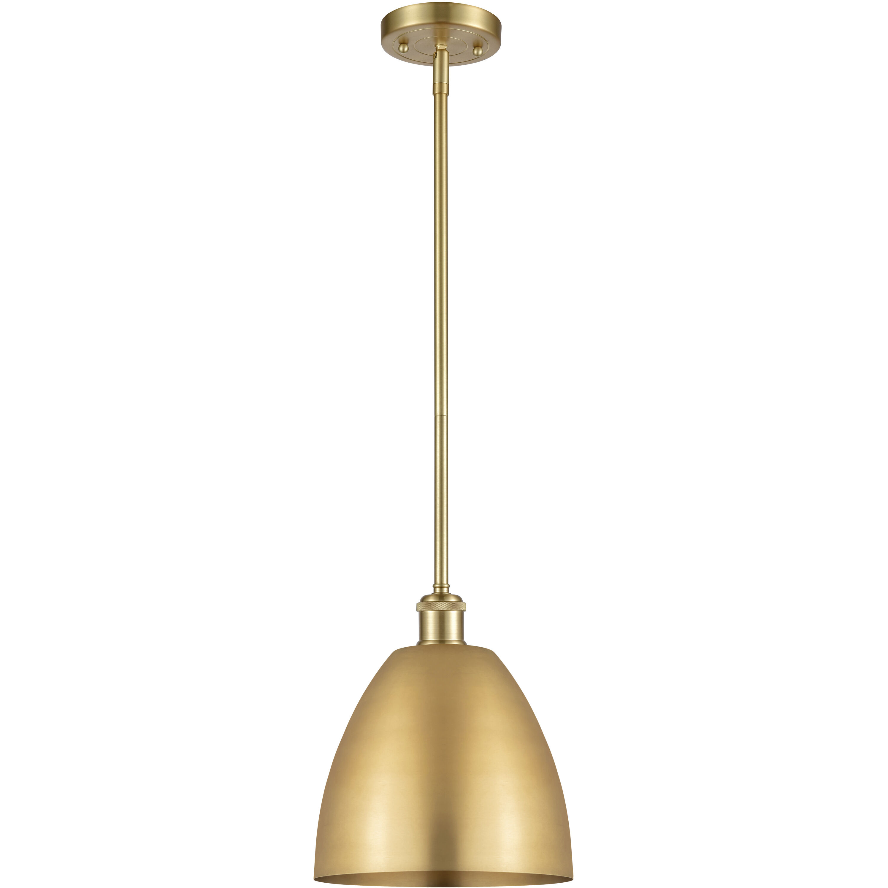Ballston Dome LED 9 inch Satin Gold Pendant Ceiling Light