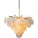 Serenity 1 Light 28 inch Gold Leaf Chandelier Ceiling Light