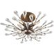 Crislett 4 Light 22 inch Sunglow Bronze Semi Flush Mount Ceiling Light