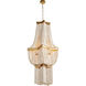 Estrella 3 Light 25 inch Tinted Gold Leaf Pendant Ceiling Light, Large