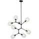 Nexpo 8 Light 24.63 inch Coal Chandelier Ceiling Light