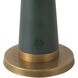 Clemence 10.5 inch 3 watt Pine Green Table Lamp Portable Light
