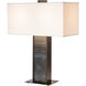 Horizon 29.28 inch 60.00 watt Oil Rubbed Bronze and Clear Steel Table Lamp Portable Light