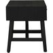 Calais 24 X 24 inch Black Nightstand