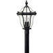 Estate Series San Clemente 3 Light 22.25 inch Museum Black Outdoor Post Mount Lantern