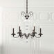 Helenia 6 Light 28 inch Black Chandelier Ceiling Light, Adjustable Height