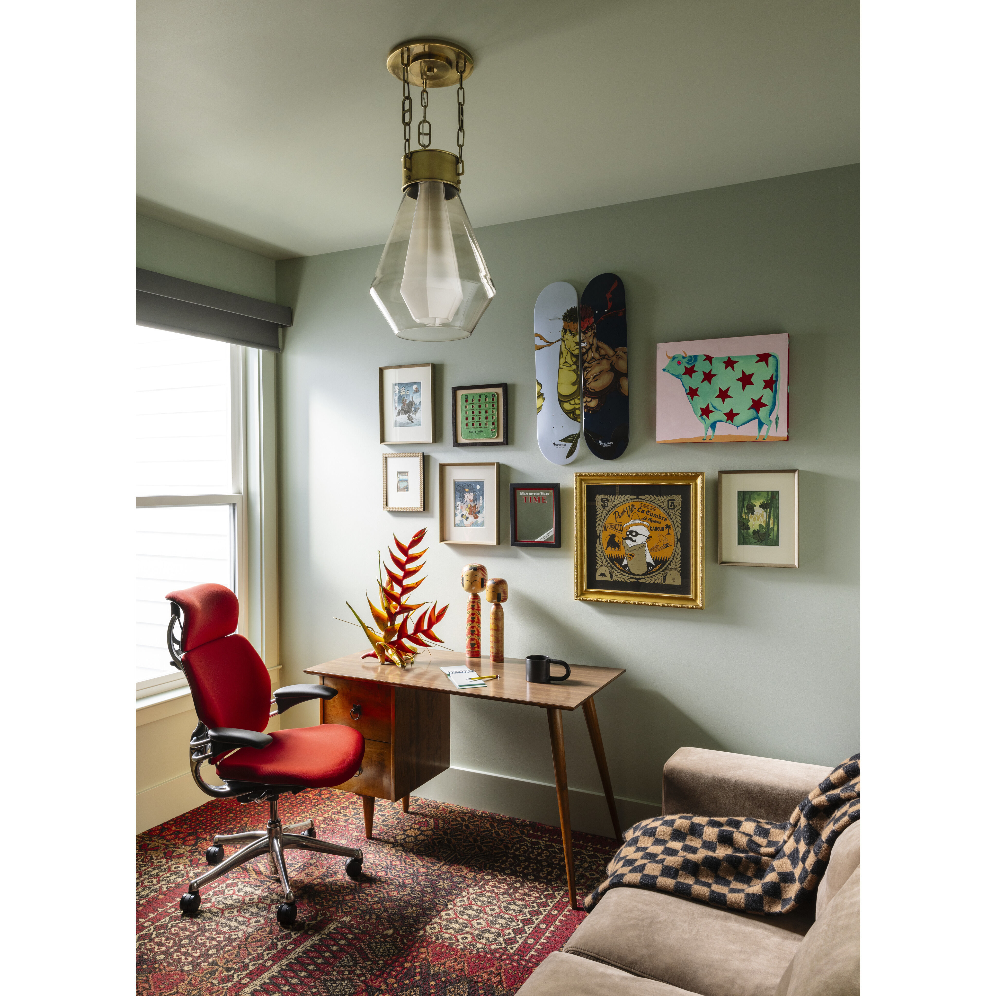 Tragus 1 Light 14 inch Vintage Brass Pendant Ceiling Light