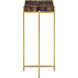 Casey 23.25 X 11 inch Natural Pen Shell and Brass Accent Table