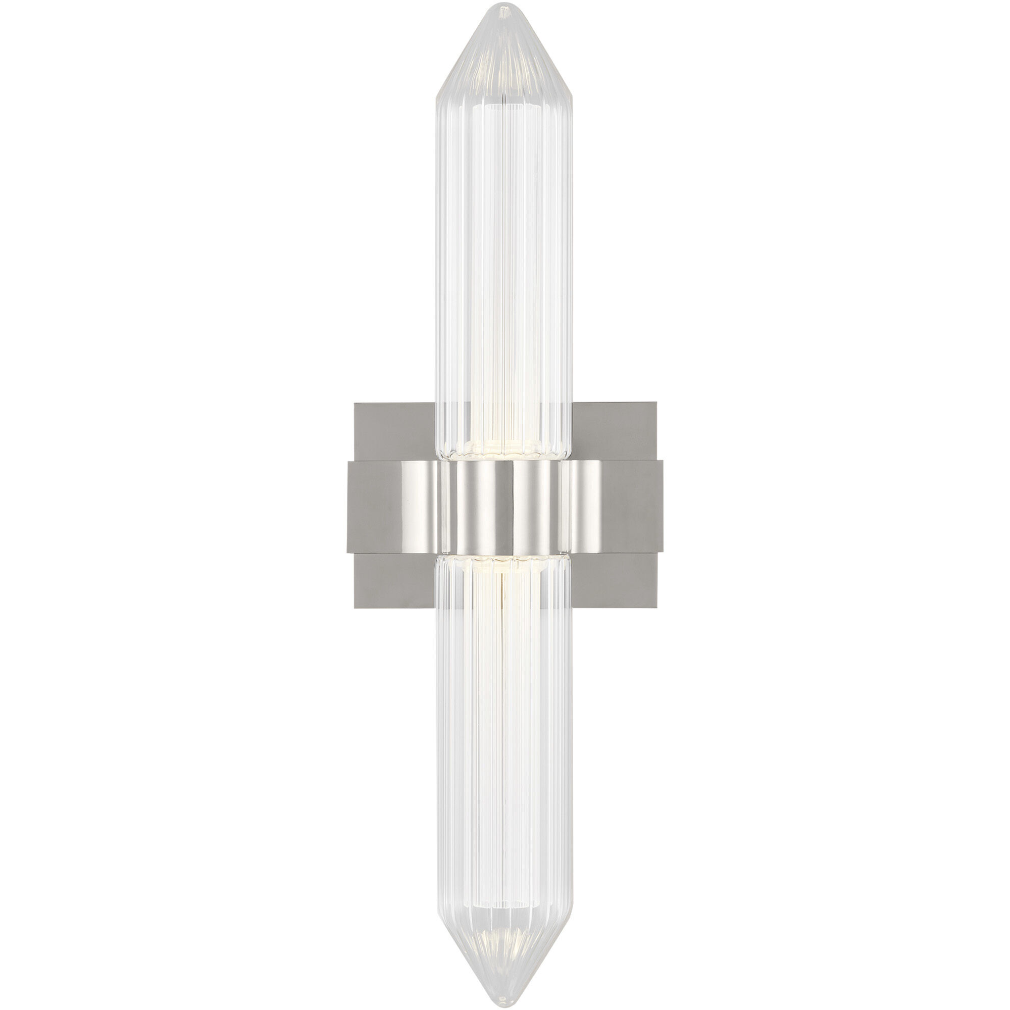 Avroko Langston LED 22.7 inch Polished Nickel Bath Vanity Wall Light in 120V