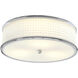Prism 3 Light 16.75 inch Polished Nickel Flush Mount Ceiling Light