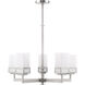 Harding 5 Light 25 inch Brushed Nickel Chandelier Ceiling Light