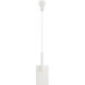 Kelly Wearstler Lotura LED 8 inch Museum White Intersecting Pendant Ceiling Light