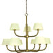 Emma 9 Light 49 inch Brushed Brass Foyer Chandelier Ceiling Light
