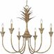 Lillianne 33.75 inch 60.00 watt Heirloom Gold Chandelier Ceiling Light