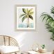 Oasis Palm Green and Turquoise and Yellow and Brown Framed Art, Propac