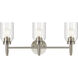Madden 3 Light 24 inch Brushed Nickel Wall Mount Bath Wall Light, 3 Arm