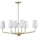 Cordello 18 inch Vintage Brass Island Pendant Ceiling Light