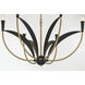 Miller 6 Light 28.25 inch Legacy Brass and Sand Coal Chandelier Ceiling Light