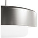 Station 2 Light 14 inch Brushed Nickel Pendant Ceiling Light, Small