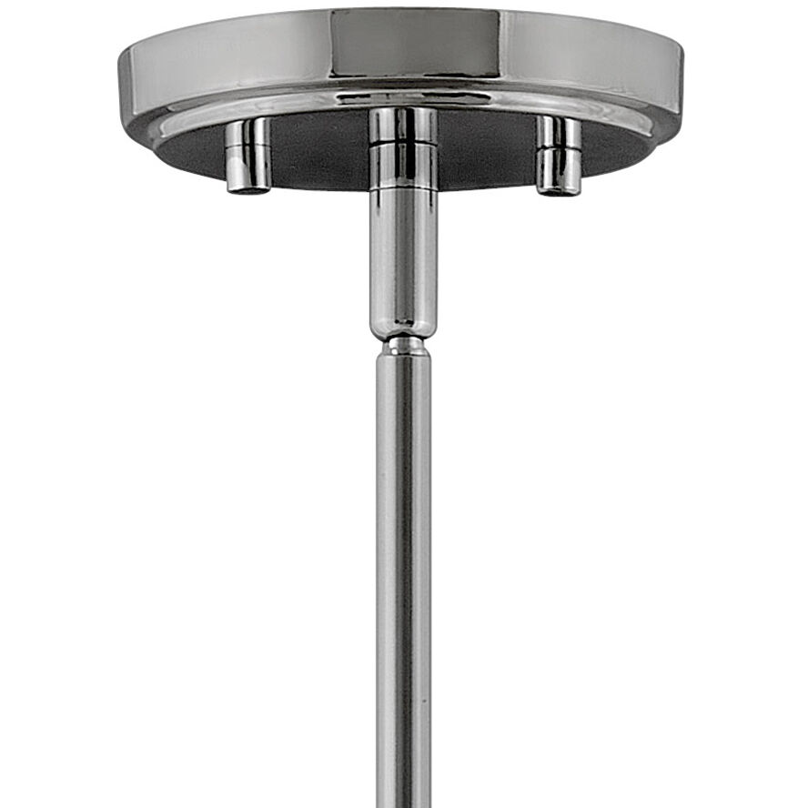 Watson 1 Light 12 inch Polished Nickel with Heritage Brass Indoor Pendant Ceiling Light