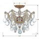 Maria Theresa 3 Light 13.5 inch Gold Semi Flush Ceiling Light in Clear Spectra