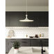 Alora Mood Issa LED 12 inch White Pendant Ceiling Light