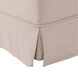 Universal 18 inch Linen Slub Natural Round Ottoman with Slipcover