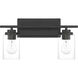 Clark 2 Light 17.38 inch Flat Black Vanity Light Wall Light