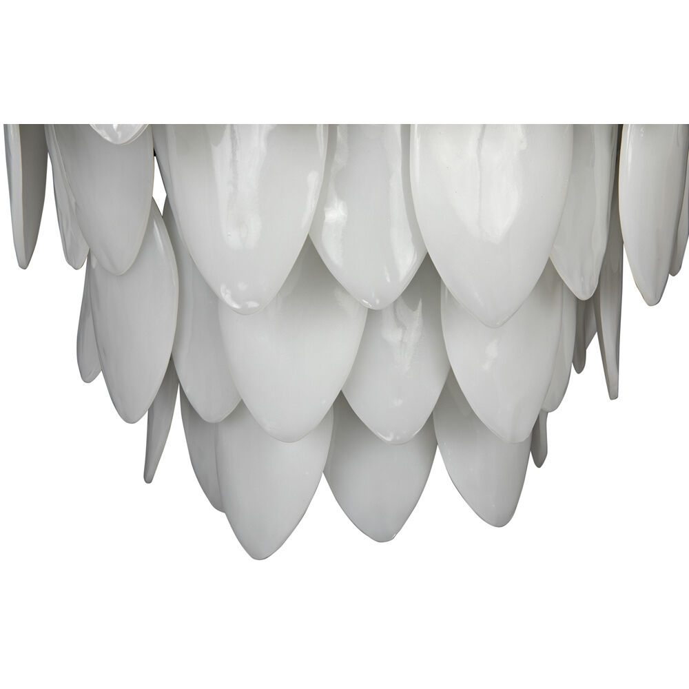 Lotus 4 Light 27 inch Matte Black Chandelier Ceiling Light, Large