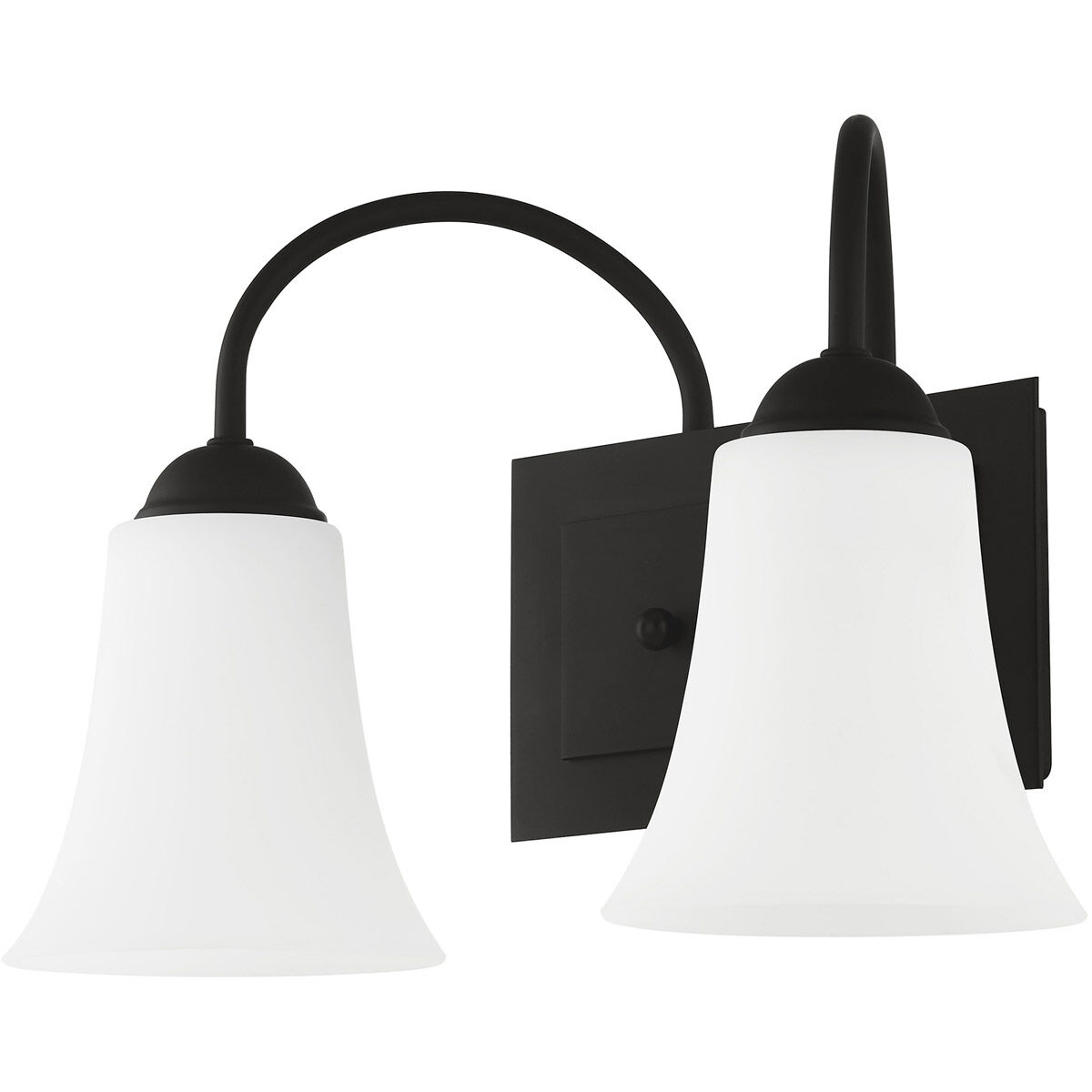 Ridgedale 2 Light 15 inch Black Bath Vanity Wall Light