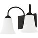 Ridgedale 2 Light 15 inch Black Bath Vanity Wall Light